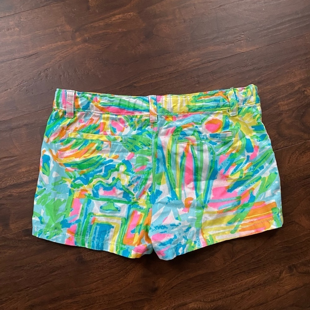 Lilly Pulitzer Girls Mini Callahan Shorts Sea Salt Sun Size 12 - Picture 2 of 4